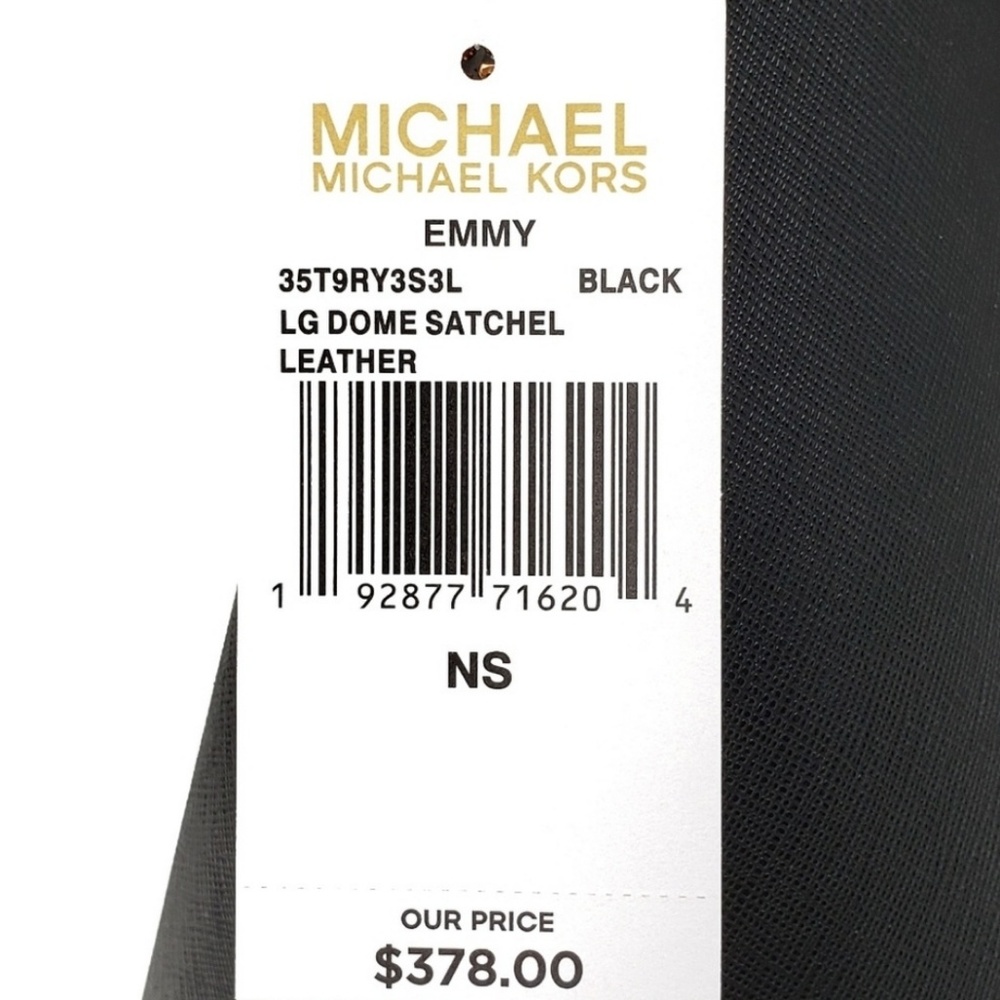 ⚠️SALE⚠️ Michael Kors Emmy Large Satchel Bag Black - Picture 5 of 6